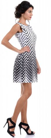 Polka dot sleeveless trendy light dress