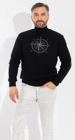 Men's sweater with embroidery