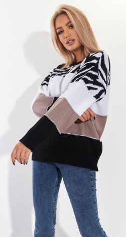 Stylish striped sweater