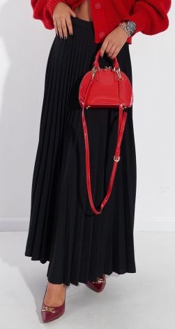 Long pleated skirt