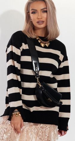 Cozy striped sweater