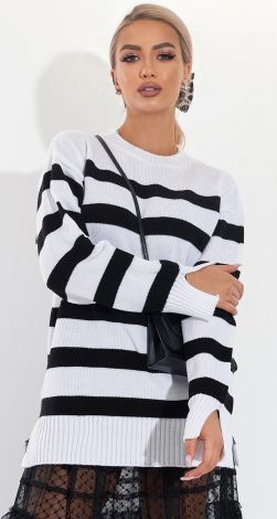 Cozy striped sweater