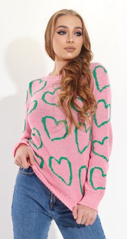 A stylish sweater with a delicate pattern