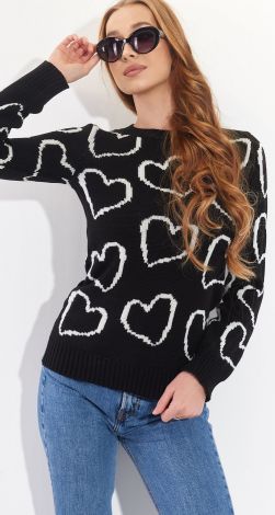 A stylish sweater with a delicate pattern