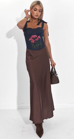 Роскошная шелковая юбка в самом модном оттенке года