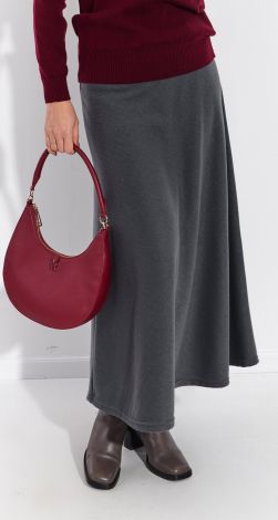 A beautiful A-silhouette skirt, cut diagonally