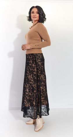 A luxurious lace skirt