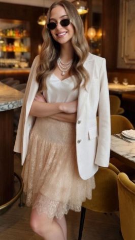 ​ Lace Elegance: A skirt in which you fall in love with your reflection