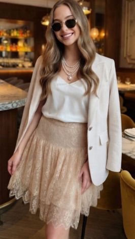 ​ Lace Elegance: A skirt in which you fall in love with your reflection