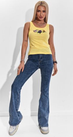 Cotton T-shirt with embroidery