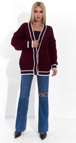 Кардиган великої в'язки