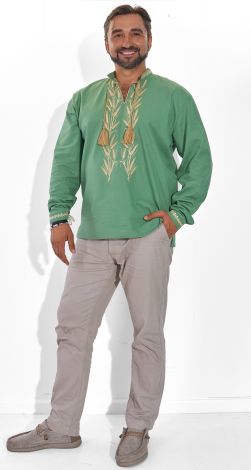 Чоловіча лляна вишиванка Всеволод