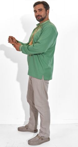 Чоловіча лляна вишиванка Всеволод