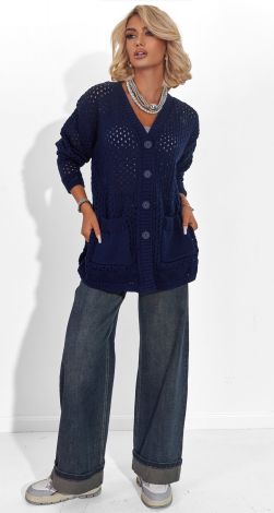 В'язаний кардиган з кишенями