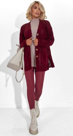 В'язаний кардиган з кишенями