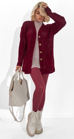 В'язаний кардиган з кишенями