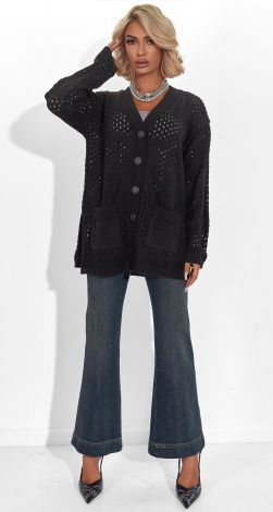В'язаний кардиган з кишенями