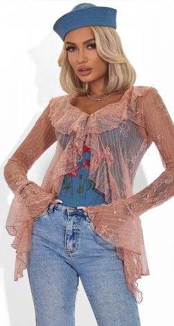 Ажурна блузка у стилі бохо