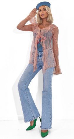 Ажурна блузка у стилі бохо