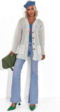 В'язаний кардиган з кишенями