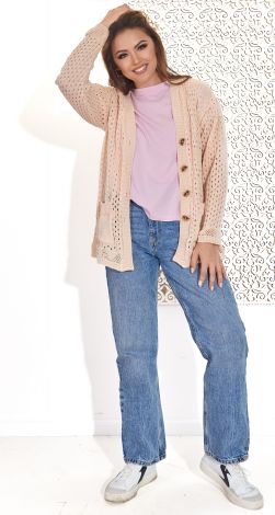 В'язаний кардиган з кишенями