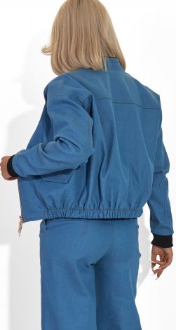 Джинсовий бомбер