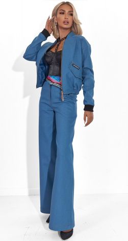 Джинсовий бомбер