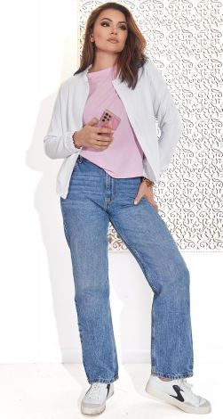 Жіночий бомбер із щільного шовку