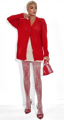 В'язаний кардиган з кишенями