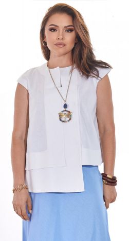 Стильна льняна блузка