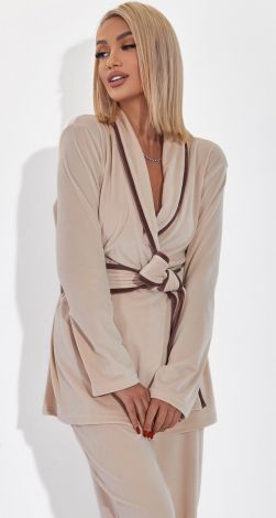 Костюм із натурального велюру