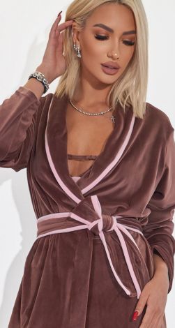 Костюм-трійка, з натурального велюру