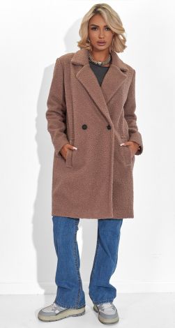 Пальто з Еко-хутраТедді, яке не вийде з моди