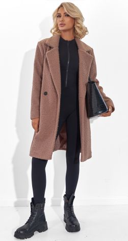 Пальто з Еко-хутраТедді, яке не вийде з моди