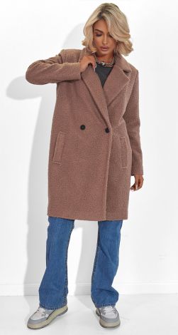 Пальто з Еко-хутраТедді, яке не вийде з моди