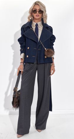 Джинсова куртка-тренч