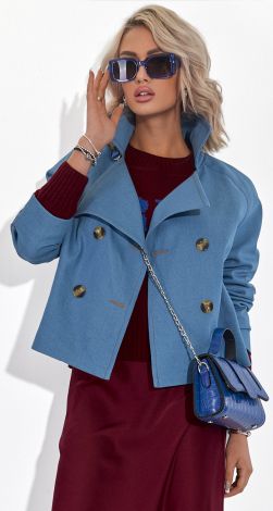 Укорочений Джинсовий Жакет/Тренч