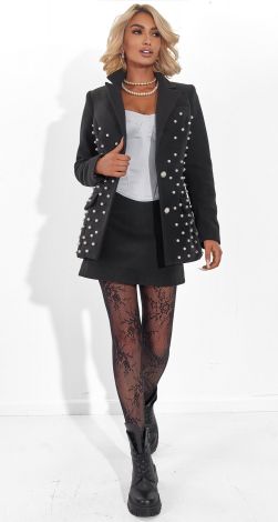 Жакет Pearl Noir: Вишуканість у Кожній Деталі