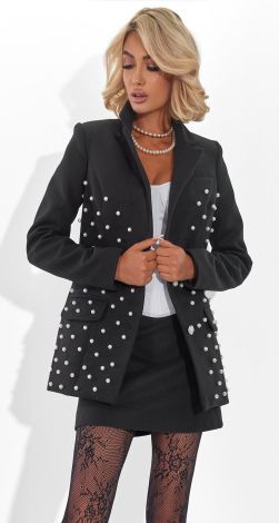 Жакет Pearl Noir: Вишуканість у Кожній Деталі