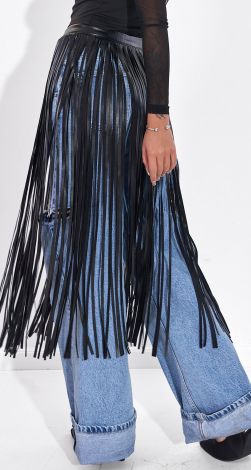 Пояс-Фриндж з преміальної еко-шкіри