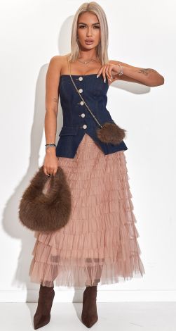 Джинсовый Корсет-Жилет: Идеальный Акцент для Вашего Стиля