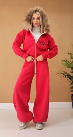 Костюм з натуральним хутром