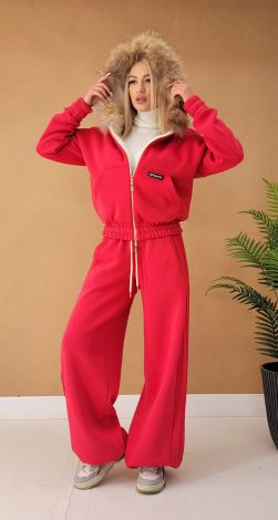 Костюм з натуральним хутром