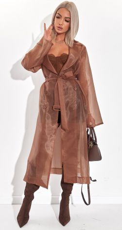 Прозорий Тренч із Органзі