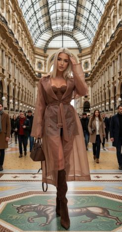 Transparent Organza Trench