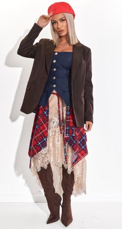 Спідниця-Трансформер, яка імітує зав'язану на талії сорочку