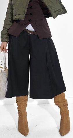 Широкі Укорочені Штани-Кюлоти із Преміальної тканини
