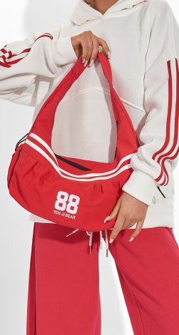 Акцентну Текстильну Сумку-Багет у Спортивному Стилі