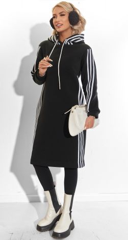  Платье-Худи с Лампасами