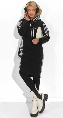  Платье-Худи с Лампасами